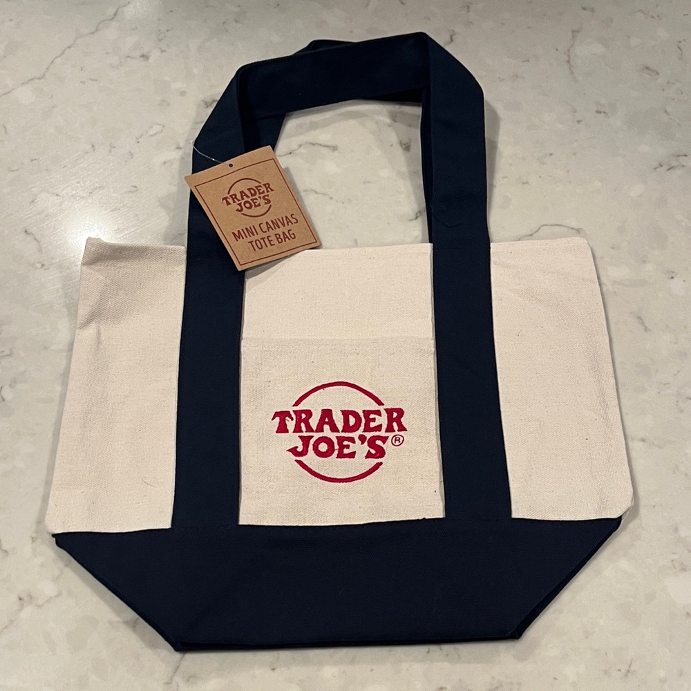 Trader Joe’s Navy Mini Tote Bag